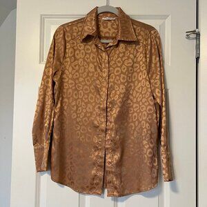 12th Tribe Leopard Oversized Button-Down